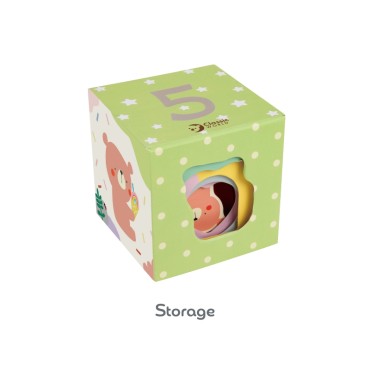 CLASSIC WORLD Puzzle Cubes Box Forest Pyramid 10 vnt. FSC
