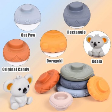 WOOPIE mokomoji piramidės koala rinkinys 2in1 dantukai
