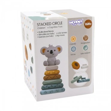 WOOPIE mokomoji piramidės koala rinkinys 2in1 dantukai