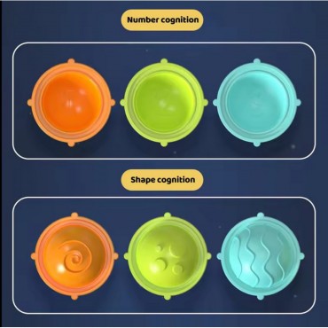 WOOPIE BABY Space Spinner Pop-it sensorinis žaislas Keičiamas 3 vnt.