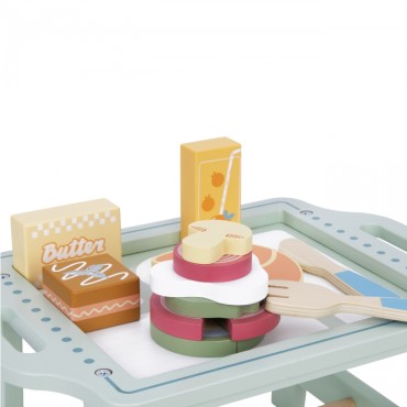 TOOKY TOY pusryčių rinkinys su padėklu ir priedais