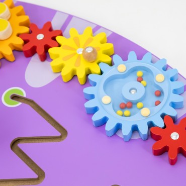 VIGA medinė sensorinė-manipuliacinė lenta EDU Triceratops