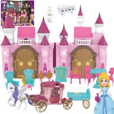 WOOPIE Interactive Magic Palace rinkinys princesė + vežimėlis ir priedai