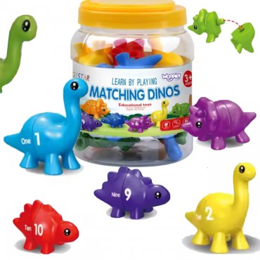WOOPIE Montessori figūrėlių dinozaurų edukacinis rinkinys 