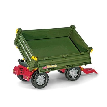 Rolly Toys rollyTrailer Rolly Multi priekaba, dviejų ašių, žalia