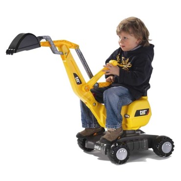 Rolly Toys RollyDigger CAT – besisukantis ekskavatorius geltona