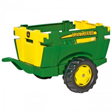 Rolly Toys rollyTrailer Farm Priekaba JOHN DEERE Atidaromos pusės