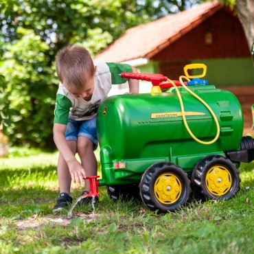 Rolly Toys rollyTanker John Deere dviejų ašių cisterna + siurblys