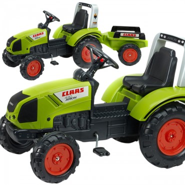 FALK Pedalinis traktorius Claas Large su priekaba nuo 3 metų