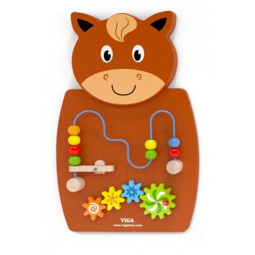 VIGA Medinės manipuliavimo plokštės Konik FSC Montessori sertifikatas
