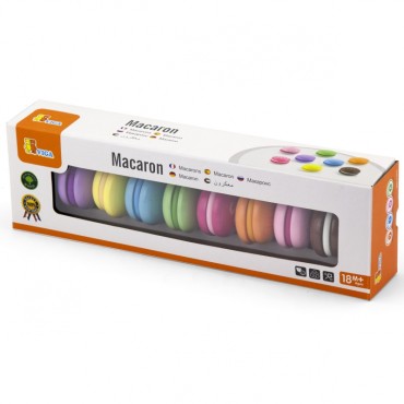 VIGA mediniai sausainiai Spalvoti sausainiai Macaroons rinkinys 8 vnt