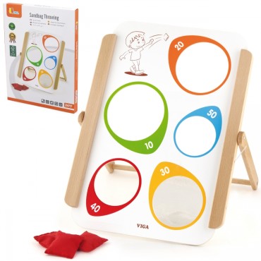VIGA Wooden Arcade Game Metimas į taikinį FSC sertifikatas