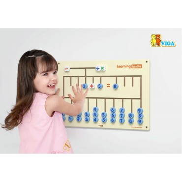 VIGA Sensorinė lenta, skirta mokytis skaičiuoti, FSC Montessori sertifikatas
