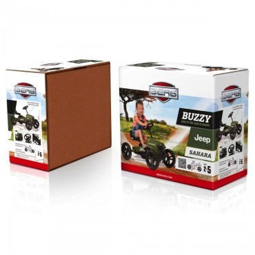 BERG Gokart Buzzy JEEP Sahara Quiet Wheels iki 30 kg