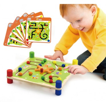 VIGA Wooden edukacinis žaidimas Sekite ir sekite Montessori