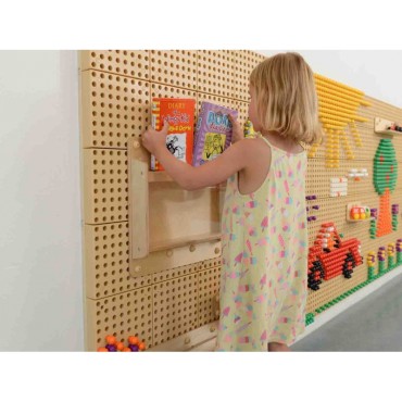 MASTERKIDZ medinė daiktų dėžė 40 cm - STEM mokslo ir kūrybos lenta