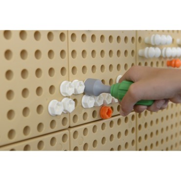 MASTERKIDZ įrankių rinkinys su atsuktuvu 8 elementai mokslinei ir kūrybingai STEM lentai