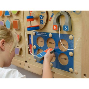 MASTERKIDZ Magnetinės traukos mokslas – Flex Montessori edukacinė sieninė lenta