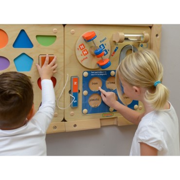 MASTERKIDZ Magnetinės traukos mokslas – Flex Montessori edukacinė sieninė lenta