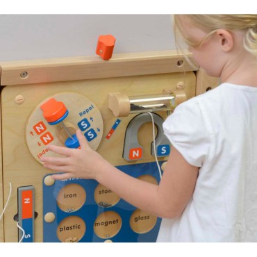 MASTERKIDZ Magnetinės traukos mokslas – Flex Montessori edukacinė sieninė lenta