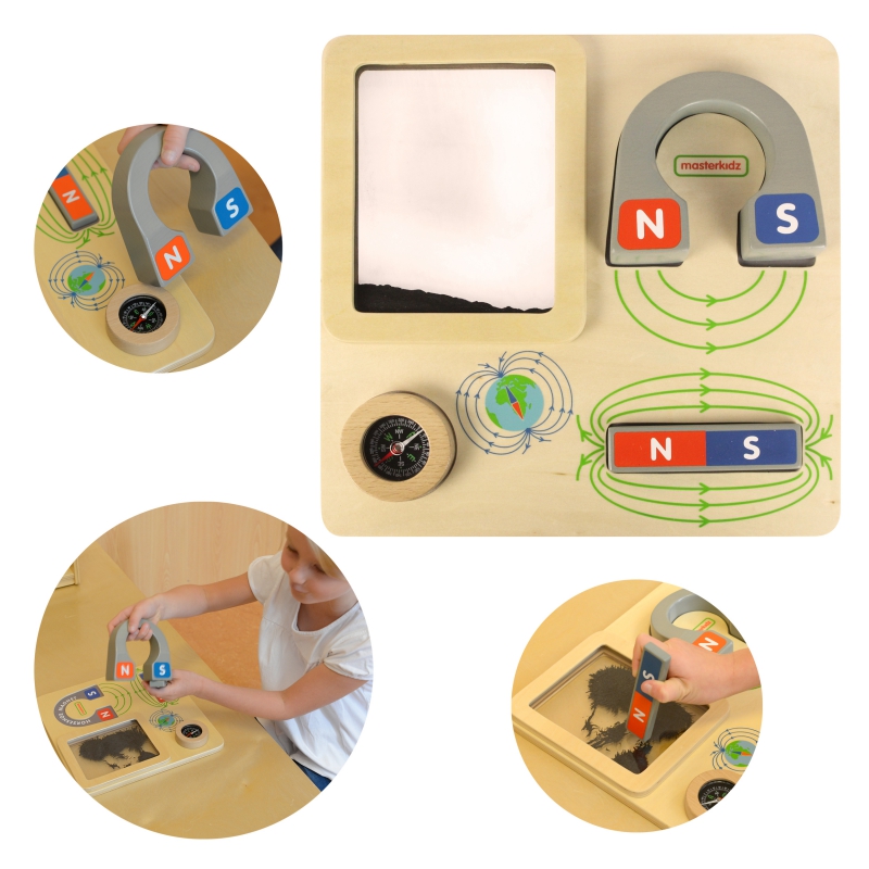 MASTERKIDZ linksmas magnetinis mokomoji lenta kompasas Montessori