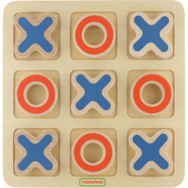 MASTERKIDZ Tic Tac Toe medinis žaidimas vaikams Loginis galvosūkis