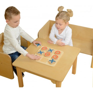 MASTERKIDZ Tic Tac Toe medinis žaidimas vaikams Loginis galvosūkis