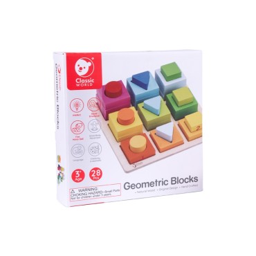 CLASSIC WORLD galvosūkių mokymosi formų ir skaičiavimo 5in1 Domino rūšiuotojas MONTESSORI 28 vnt.