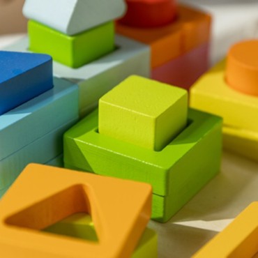 CLASSIC WORLD galvosūkių mokymosi formų ir skaičiavimo 5in1 Domino rūšiuotojas MONTESSORI 28 vnt.
