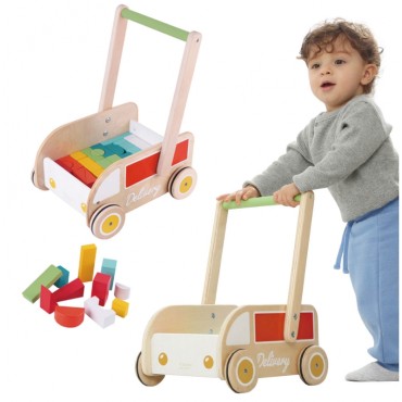CLASSIC WORLD Baby Walker su kaladėlėmis