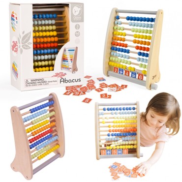CLASSIC WORLD Medinis abakasas + Matematinės operacijos 46 vnt.