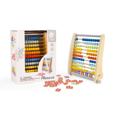 CLASSIC WORLD Medinis abakasas + Matematinės operacijos 46 vnt.