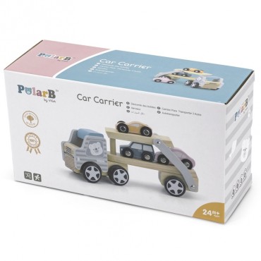 VIGA PolarB Medinė priekaba su Montessori automobiliais