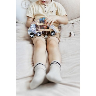 VIGA PolarB Medinė priekaba su Montessori automobiliais
