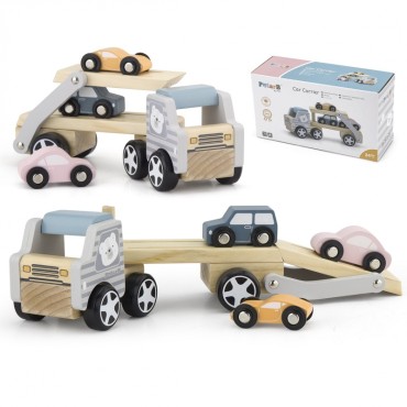 VIGA PolarB Medinė priekaba su Montessori automobiliais