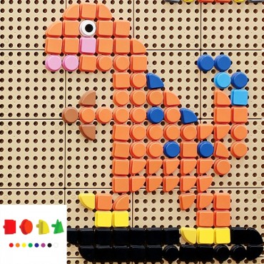 MASTERKIDZ Geometric Elements 8 Spalvos 256 vnt STEM plokščių priedai