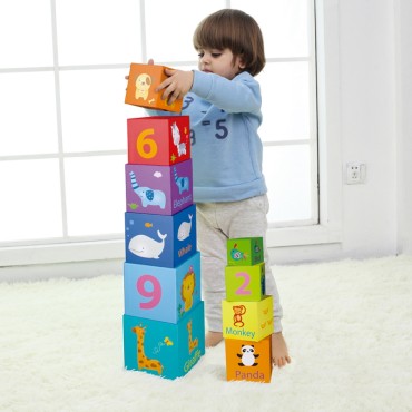 CLASSIC WORLD Magic Box Blocks Puzzle Tower Box lavinantis žaislas