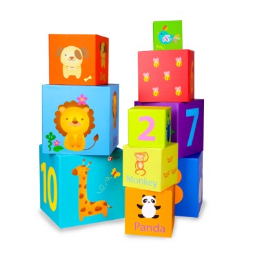 CLASSIC WORLD Magic Box Blocks Puzzle Tower Box lavinantis žaislas