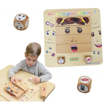 MASTERKIDZ mokymosi emocijos Montessori medinis žaidimas