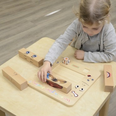 MASTERKIDZ mokymosi emocijos Montessori medinis žaidimas
