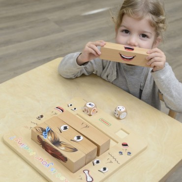 MASTERKIDZ mokymosi emocijos Montessori medinis žaidimas