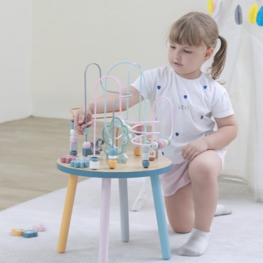 VIGA PolarB medinė mokomoji manipuliacinė lentelė Montessori persipynimas
