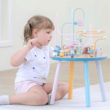 VIGA PolarB medinė mokomoji manipuliacinė lentelė Montessori persipynimas