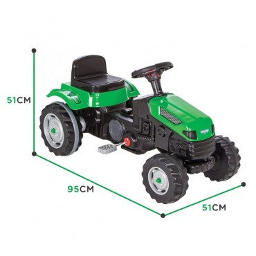 WOOPIE Farmer GoTrac pedalinis traktorius su tyliais ratais