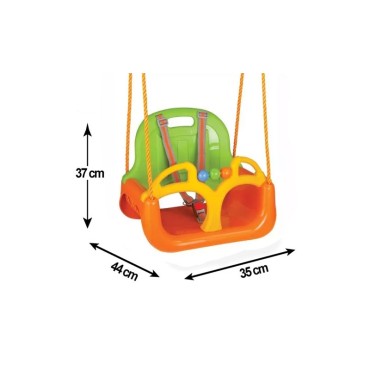WOOPIE Sūpynės 3in1 oranžinė