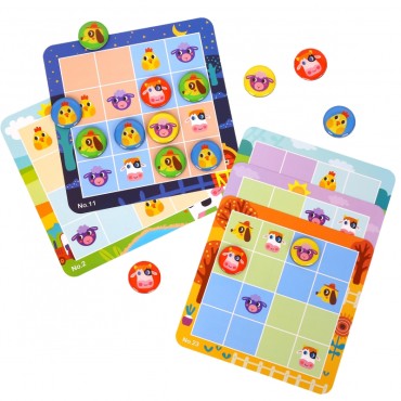 TOOKY TOY Sudoku žaidimo vaikams fermos versija