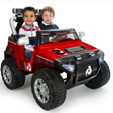 INJUSA 24V Monster dvigubas LED akumuliatorinis automobilis