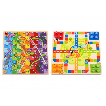TOOKY TOY Loginiai stalo žaidimai 2in1 Ludo Chinese + Free the Animals