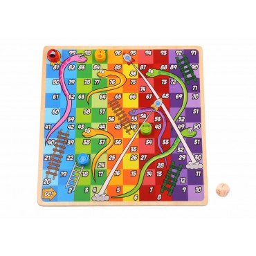 TOOKY TOY Loginiai stalo žaidimai 2in1 Ludo Chinese + Free the Animals