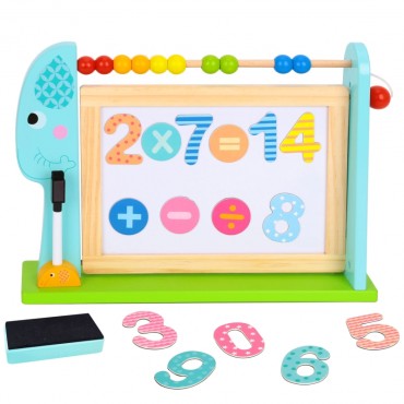 TOOKY TOY Mokomoji stalo lenta + 18 magnetinių elementų